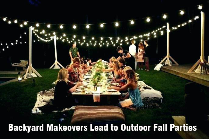 Backyard Makeovers Lead to Outdoor Fall Parties