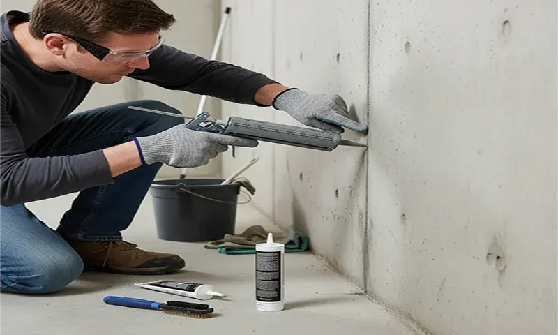 How to repair hairline cracks in poured concrete foundations