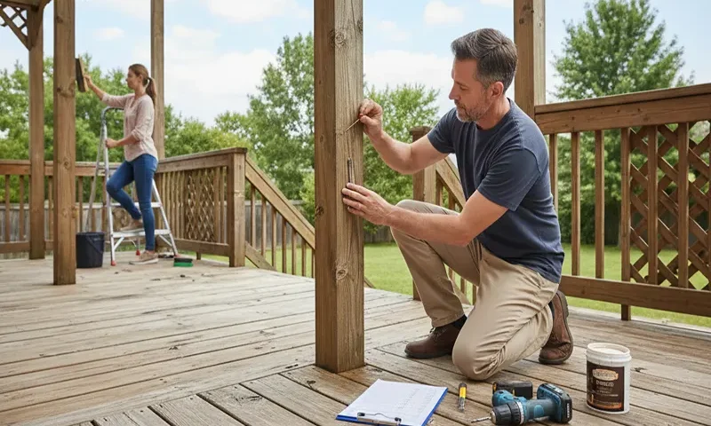 Preventative maintenance checklist for aging wooden deck structures