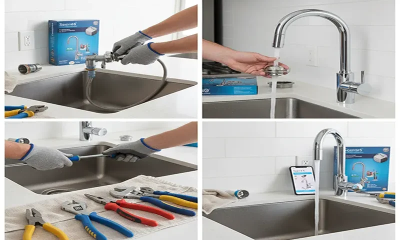 Step-by-step guide to replacing a leaking kitchen pull-down faucet
